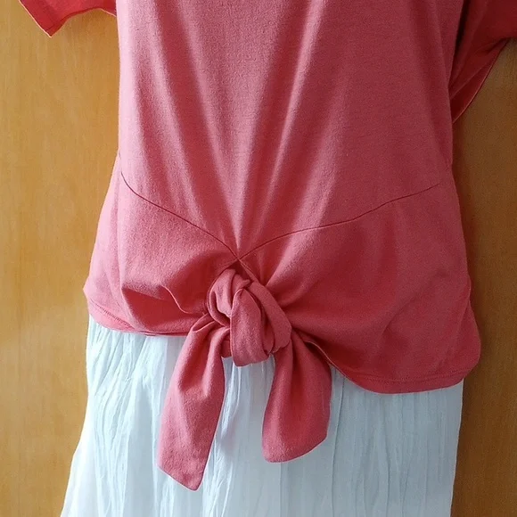 LOFT Boxy T-shirt Salmon Sz M - Picture 3 of 11